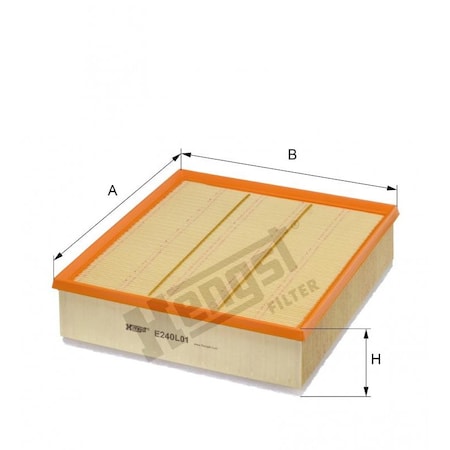 Hengst Air Filter, E240L01 E240L01